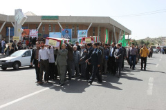 تشییع چهار شهید گمنام در دانشگاه 4