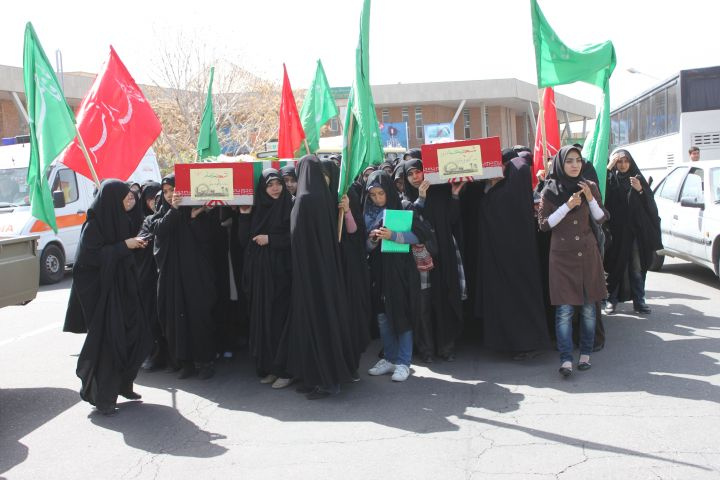 تشییع چهار شهید گمنام در دانشگاه 6