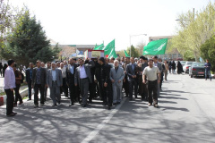 تشییع چهار شهید گمنام در دانشگاه 7