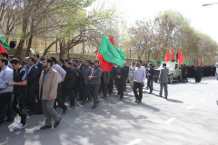 تشییع چهار شهید گمنام در دانشگاه 9