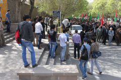 تشییع چهار شهید گمنام در دانشگاه 12