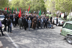 تشییع چهار شهید گمنام در دانشگاه 13