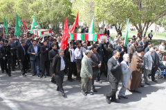تشییع چهار شهید گمنام در دانشگاه 14