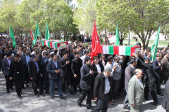 تشییع چهار شهید گمنام در دانشگاه 15
