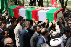 تشییع چهار شهید گمنام در دانشگاه 16