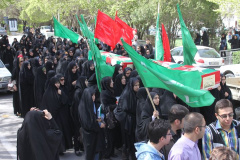 تشییع چهار شهید گمنام در دانشگاه 17