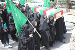 تشییع چهار شهید گمنام در دانشگاه 18
