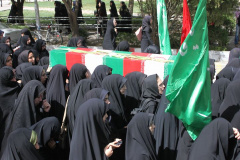 تشییع چهار شهید گمنام در دانشگاه 19